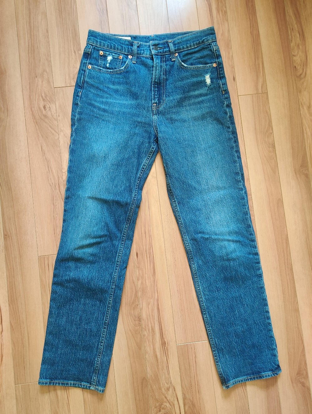 Gap Sky High Straight Jeans